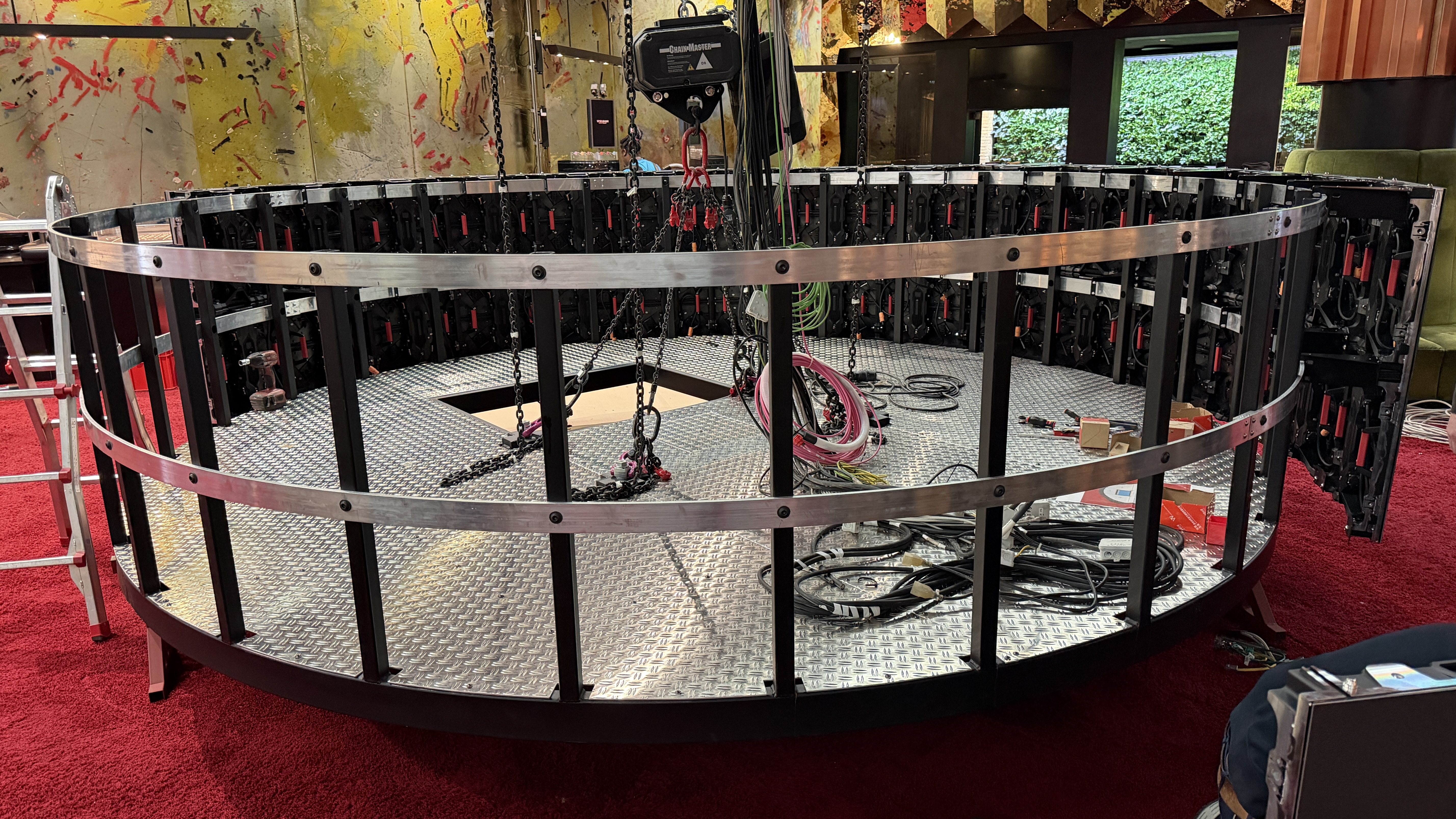 Montage des LED-Rings vor Ort