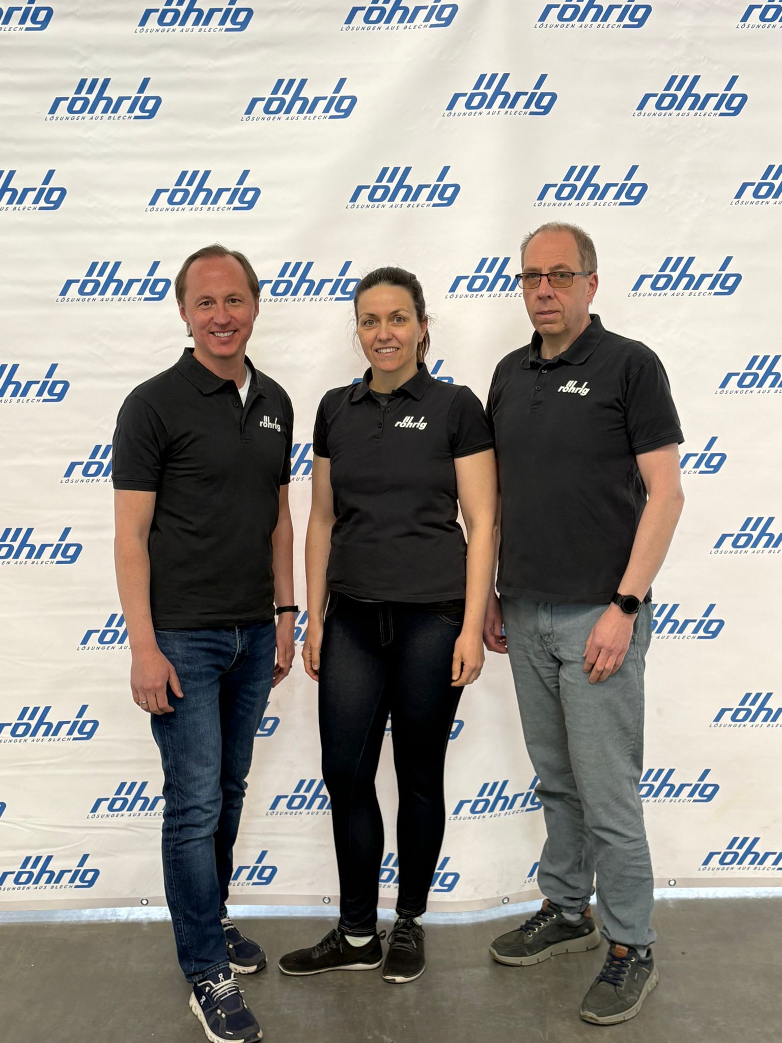 Herr D. Röhrig, Frau D. Jahnel und Herr D. Dirks, Unternehmensleitung