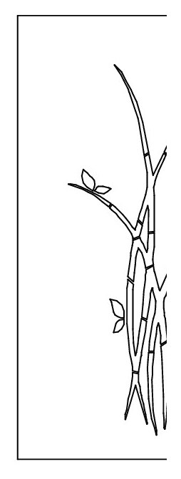 Sichtschutz Motiv: Schmetterlingshalm