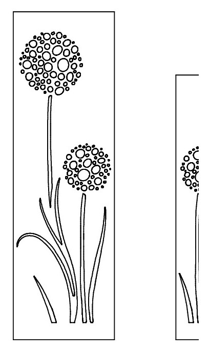 Sichtschutz Motiv: Allium / Zierlauch (2)