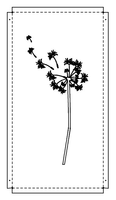 Sichtschutz Motiv: Pusteblume